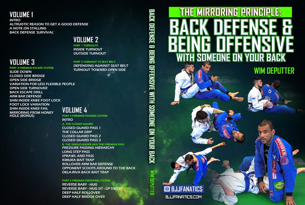 Wim Deputter BJJ Fanatics The Mirroring Principle Back defense and being offensive with someone on your back